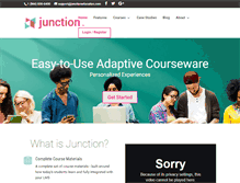 Tablet Screenshot of junctioneducation.com